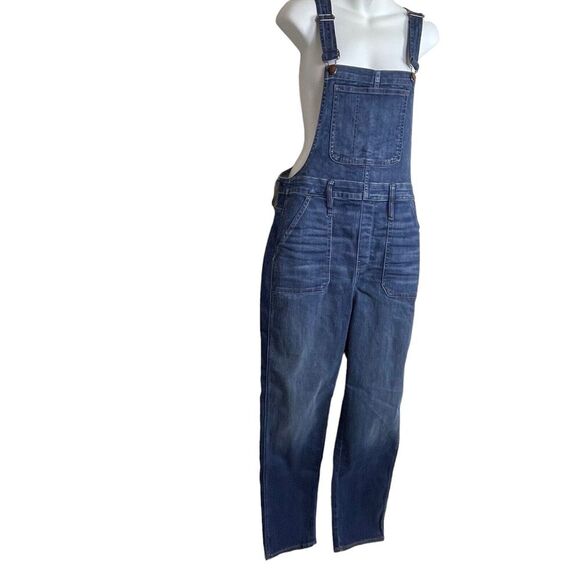 NWT MADEWELL Stovepipe Overalls Women Large Cosman Wash Blue Denim Skinny Jeans - Picture 5 of 13